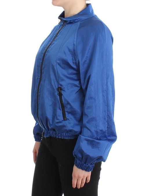 GF Ferre Blue Bomber Jacket Coat Blazer Short Nylon